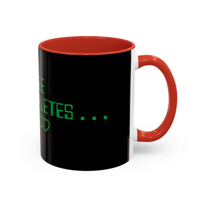 Coffee Completes Me Mug - Black Accent Coffee Cup for Coffee Lovers