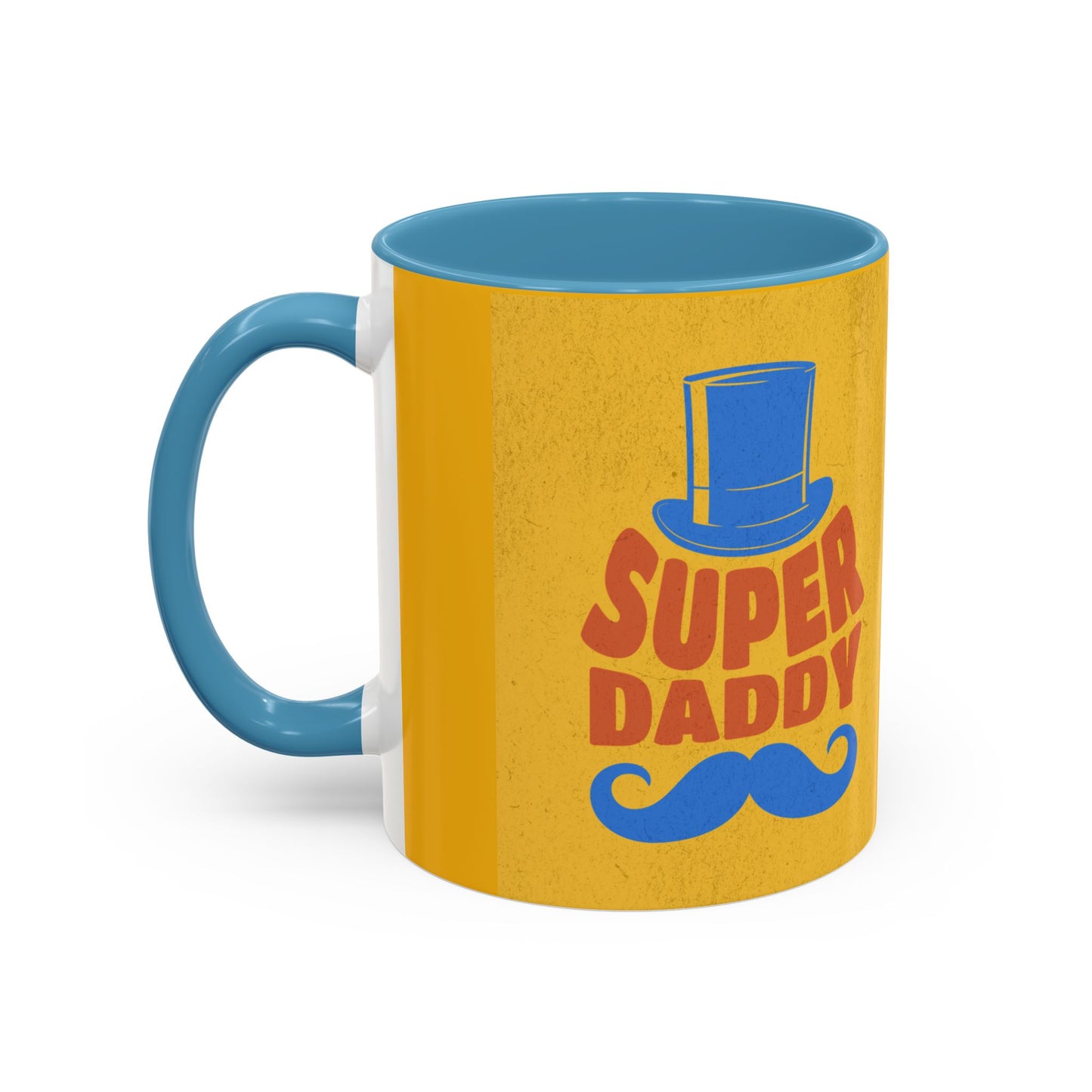 Super Daddy Accent Coffee Mug - Fun Gift for Father's Day