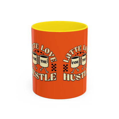 Latte Love Hustle Accent Coffee Mug - Perfect Gift for Coffee Lovers