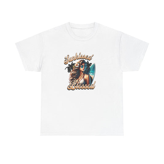 Sunkissed Blessed Unisex Heavy Cotton Tee - Perfect for Summer Vibes