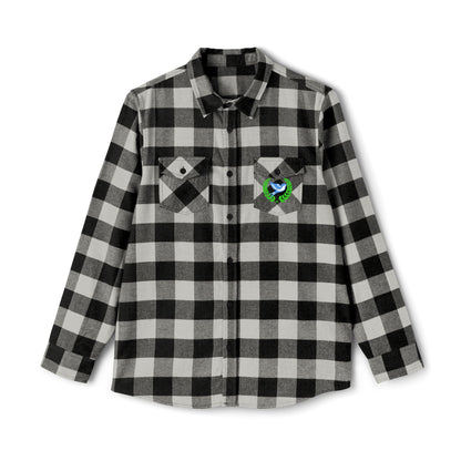 Unisex Flannel Shirt - Cozy Black and White Checkered Style for All Seasons