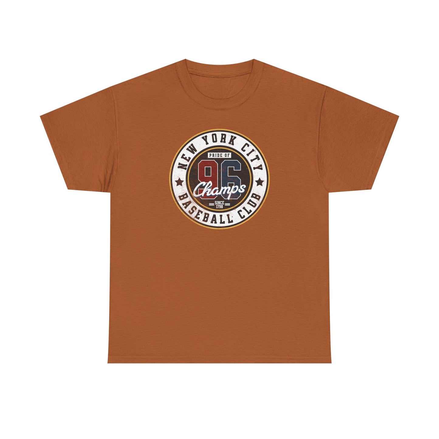 Vintage NYC Baseball Club Men Heavy Cotton T-Shirt