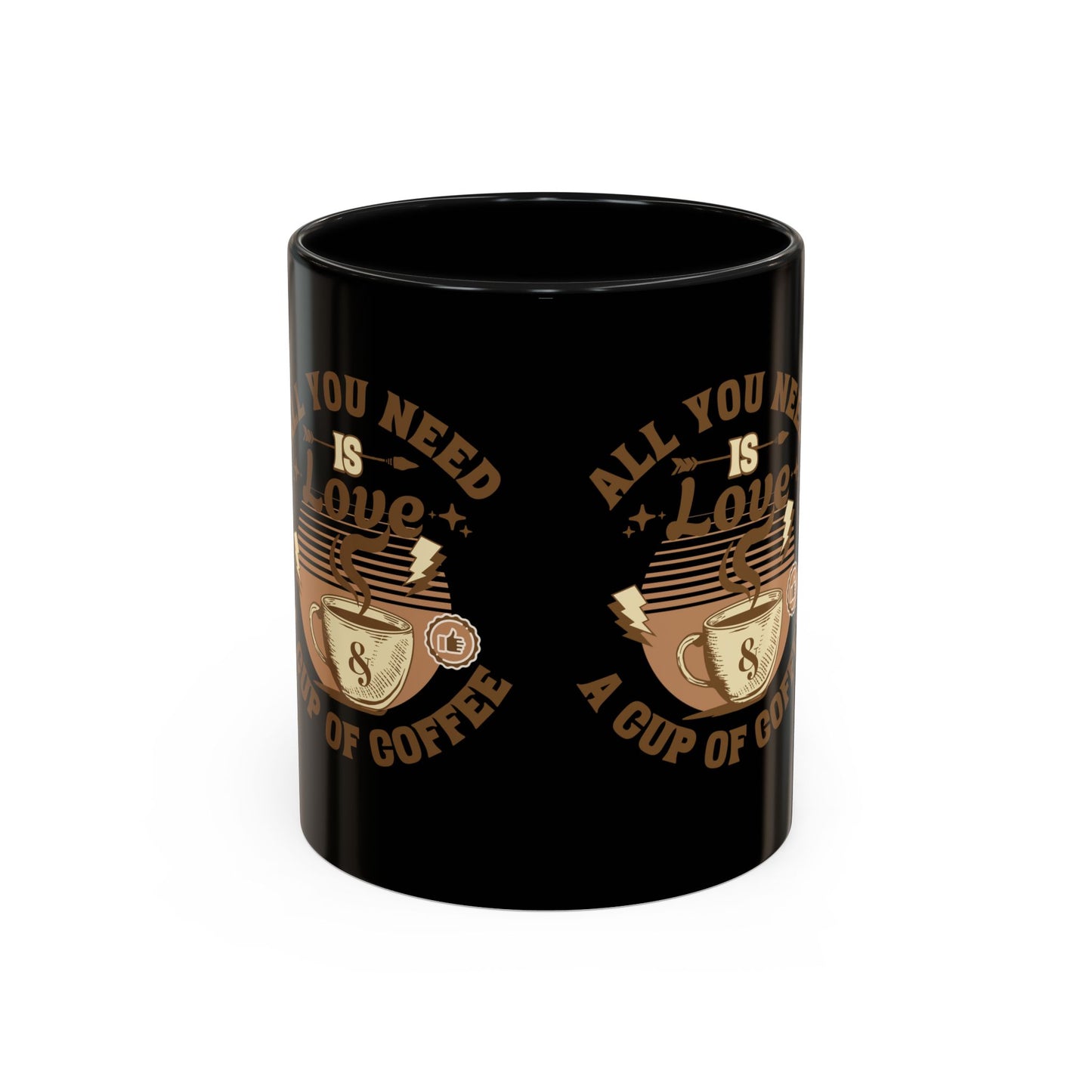 Love & Coffee Accent Mug - Perfect Gift for Coffee Lovers