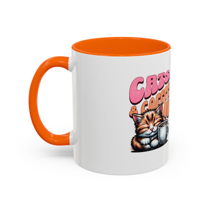 Cats & Coffee Ceramic Mug - Purr-fect for Cat Lovers