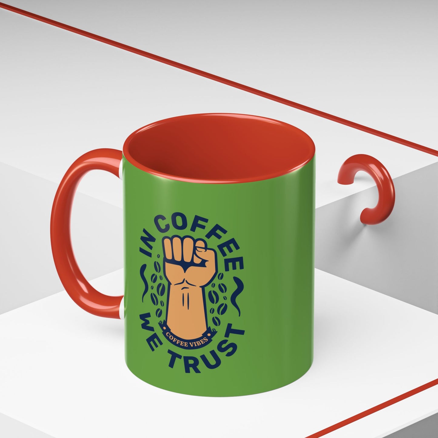 Empowering Coffee Mug - "In Coffee We Trust" - 11 & 15oz