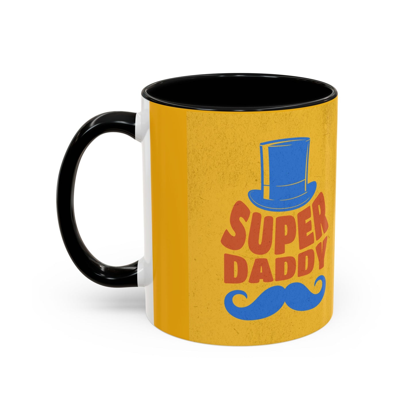 Super Daddy Accent Coffee Mug - Fun Gift for Father's Day