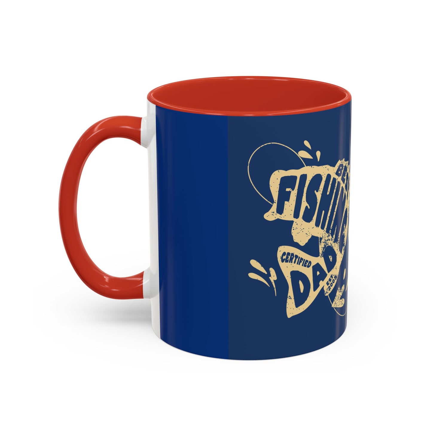 Best Fishing Dad Accent Coffee Mug - Perfect Gift for Father's Day