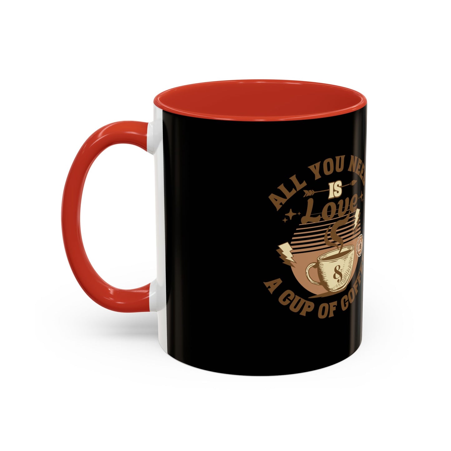 Love & Coffee Accent Mug - Perfect Gift for Coffee Lovers