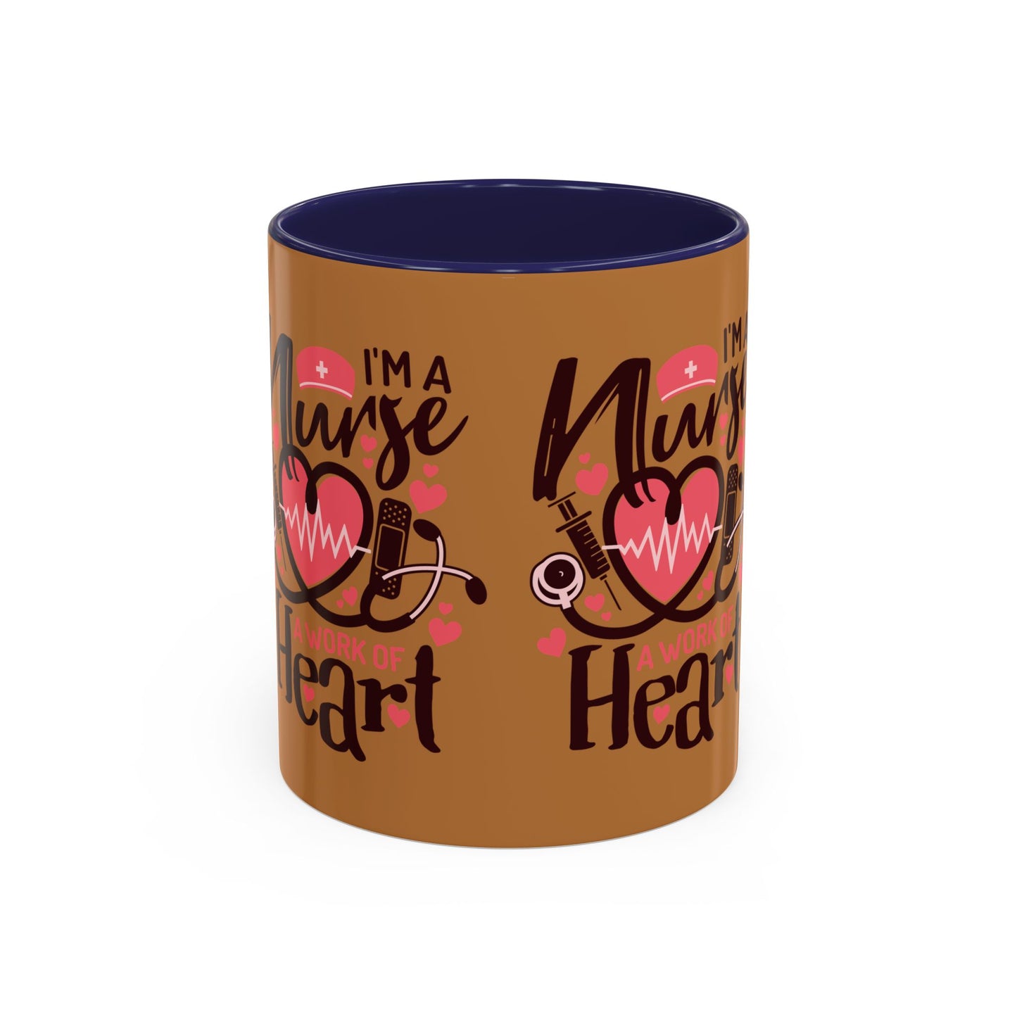 Nurse Heart Accent Coffee Mug - Perfect Gift for Healthcare Heroes