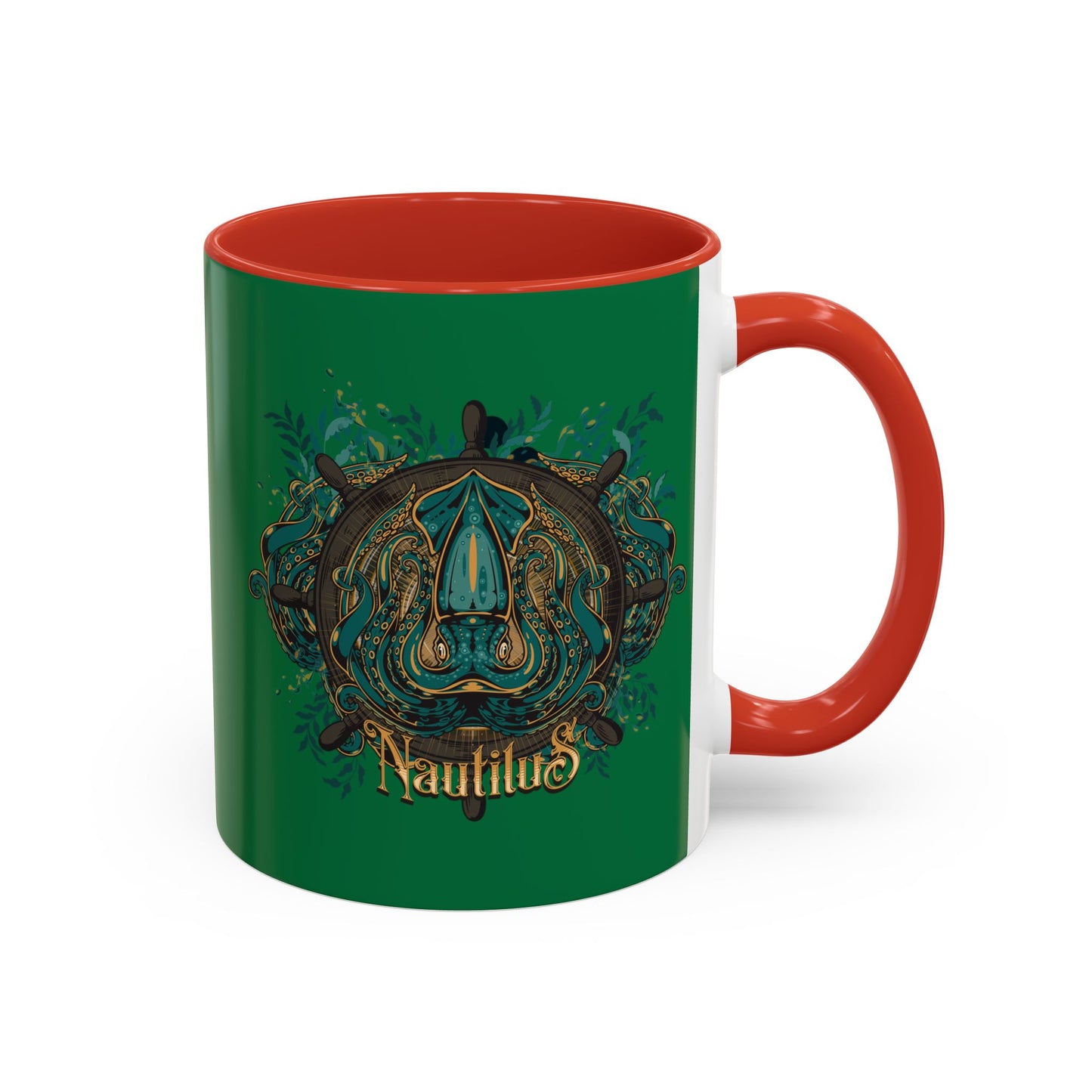 Nautilus Design Accent Coffee Mug - Unique 11/15oz Collector's Drinkware