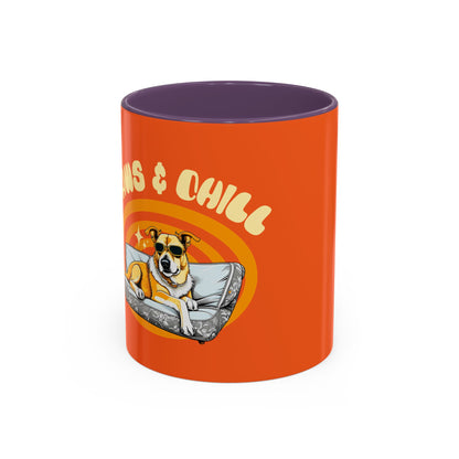 Chill Vibes Coffee Mug - Retro Dog Design