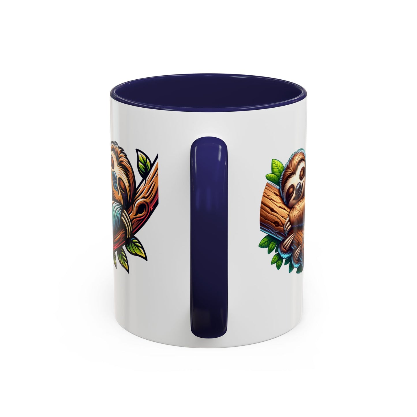 Sloth-Themed Accent Coffee Mug - Fun and Cute Design for Animal Lovers!