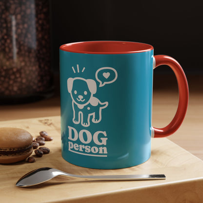 Dog Person Accent Coffee Mug - Perfect Gift for Dog Lovers, 11 & 15oz