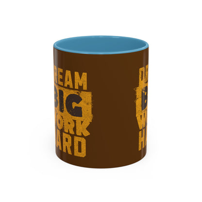 Motivational Coffee Mug - "Dream Big, Work Hard" - Perfect for Daily Inspiration