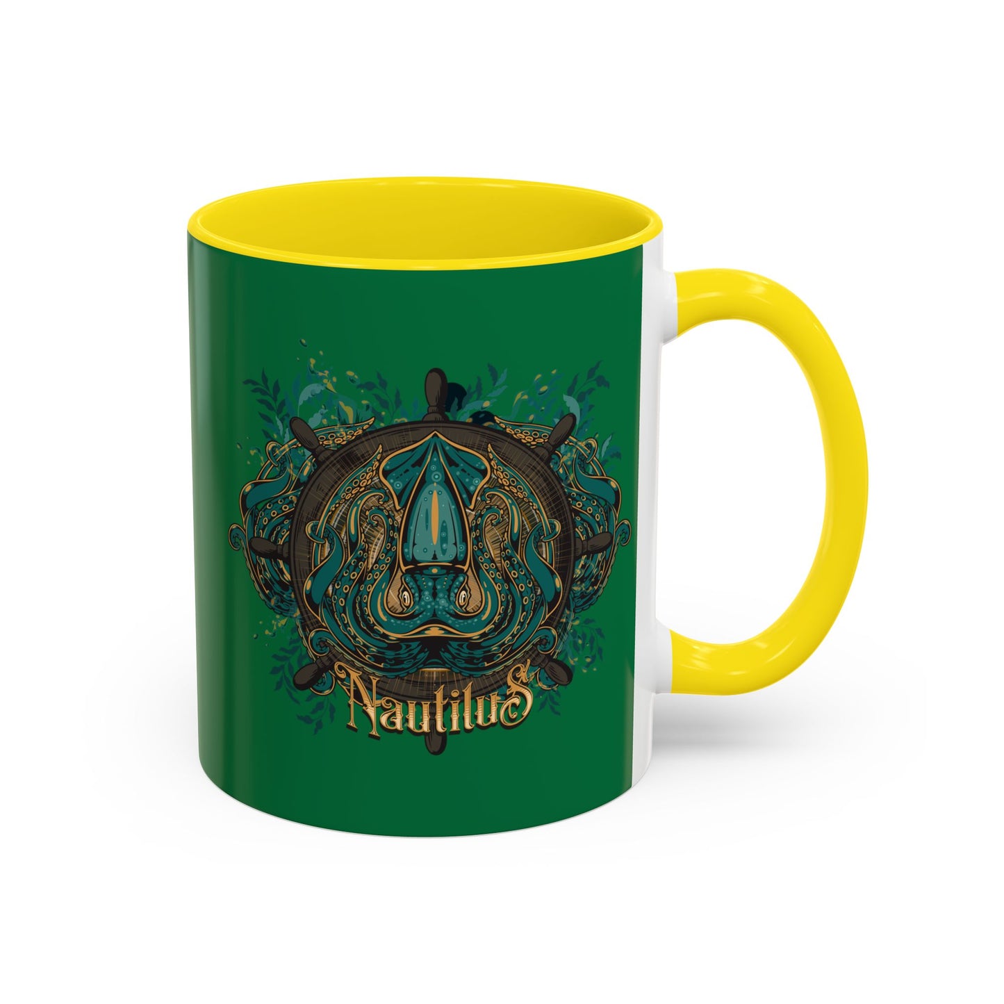 Nautilus Design Accent Coffee Mug - Unique 11/15oz Collector's Drinkware