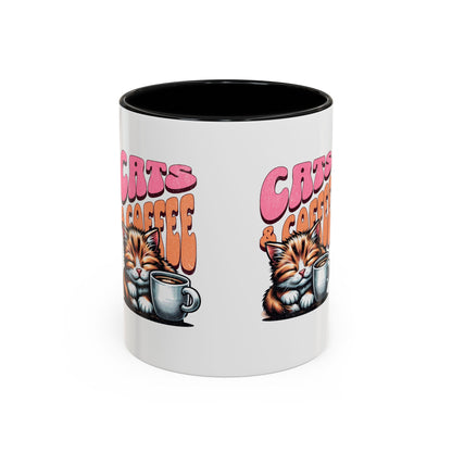 Cats & Coffee Ceramic Mug - Purr-fect for Cat Lovers