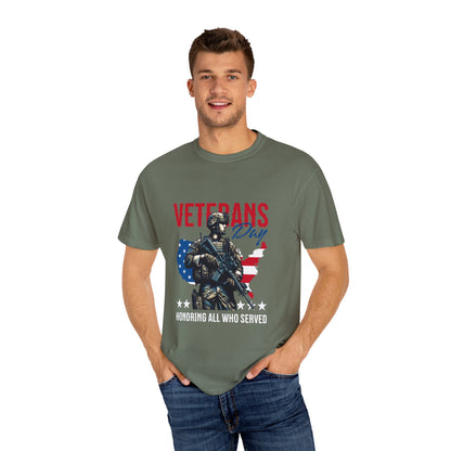 Veterans Day Unisex Garment-Dyed T-Shirt – Honoring All Who Served