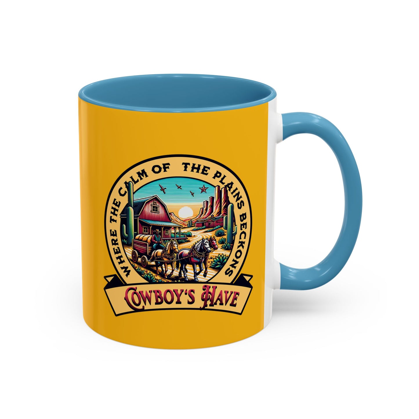 Western-Themed Accent Coffee Mug - Cowboy's Haven Design