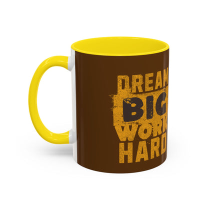 Motivational Coffee Mug - "Dream Big, Work Hard" - Perfect for Daily Inspiration