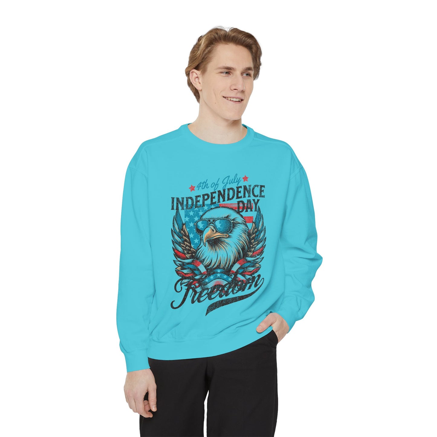 Unisex Eagle Independence Day Sweatshirt - Celebrate Freedom in Style