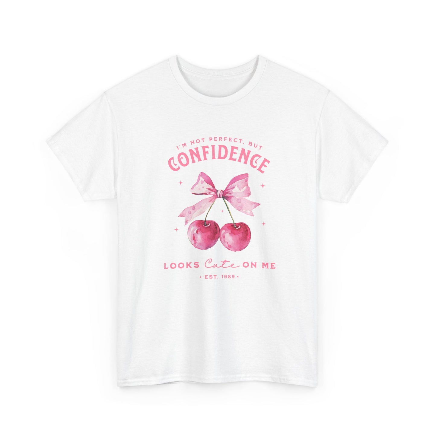 Women Cute Confidence Cherry Unisex Heavy Cotton T-Shirt