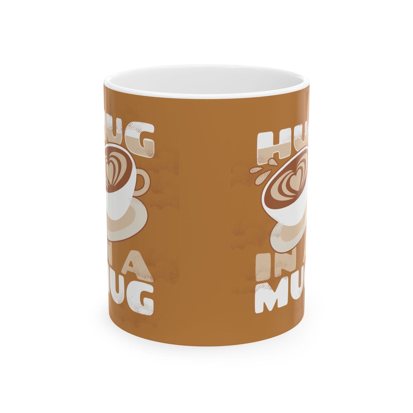 Hug in a Mug Ceramic Coffee Mug - Cozy 11oz or 15oz Gift for Coffee Lovers