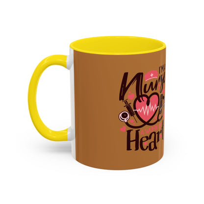 Nurse Heart Accent Coffee Mug - Perfect Gift for Healthcare Heroes