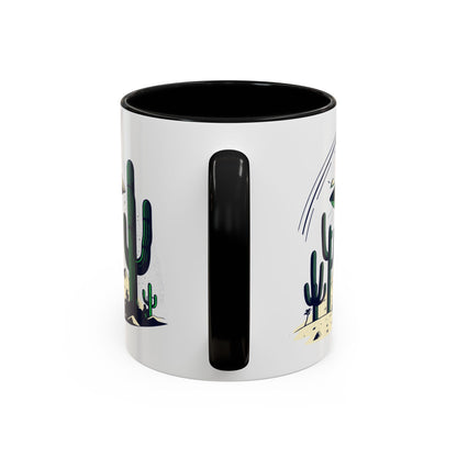 Retro UFO Accent Coffee Mug - Perfect for Sci-Fi Lovers and Gift Giving