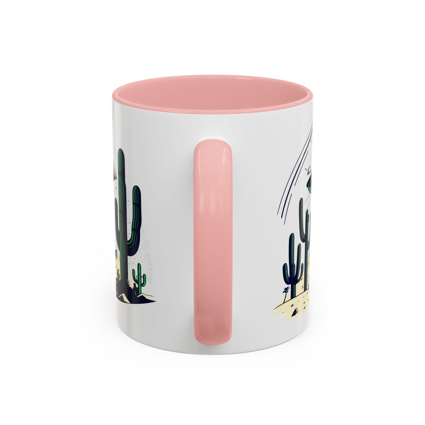 Retro UFO Accent Coffee Mug - Perfect for Sci-Fi Lovers and Gift Giving