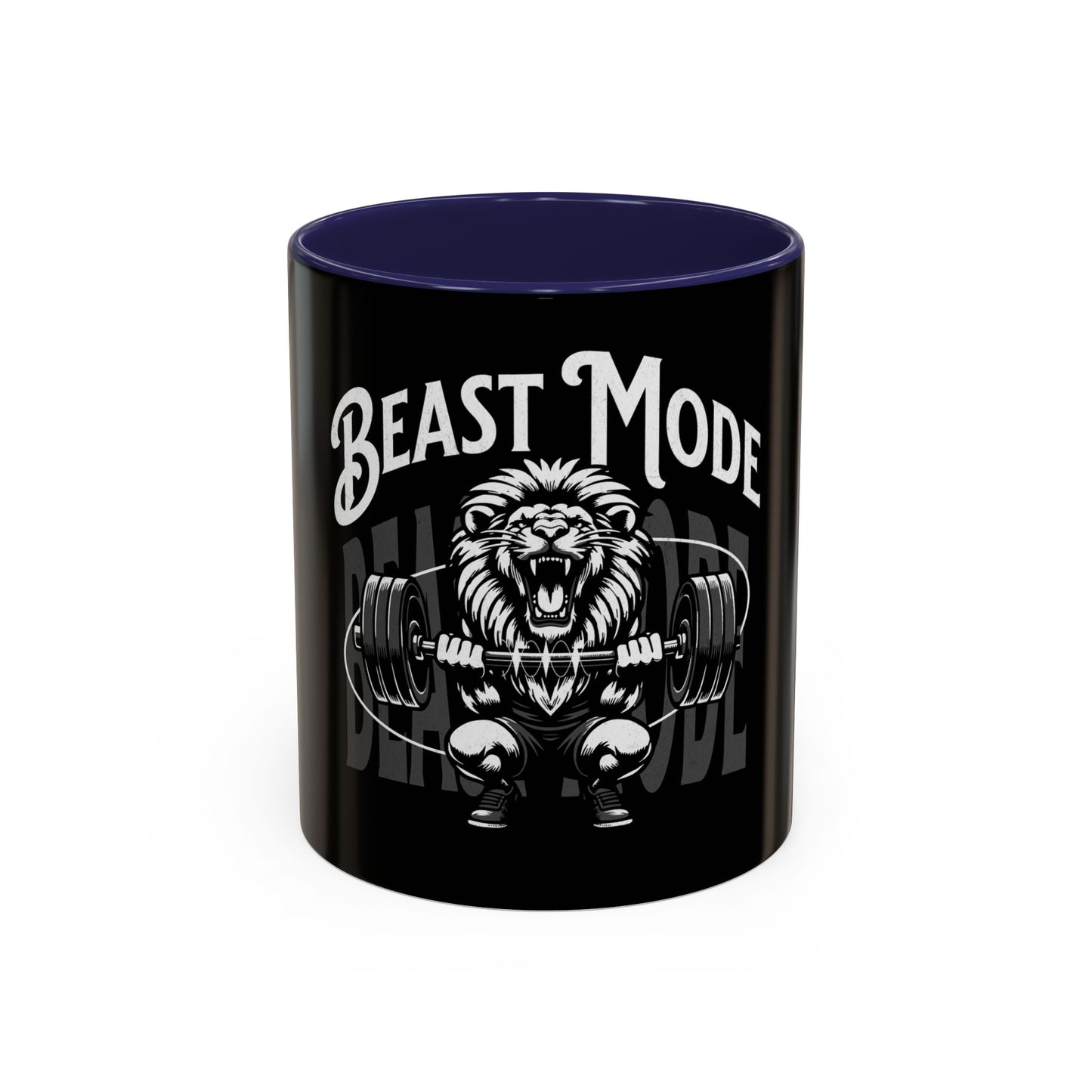 Beast Mode Accent Coffee Mug - Motivational Fitness Mug for Gym Lovers