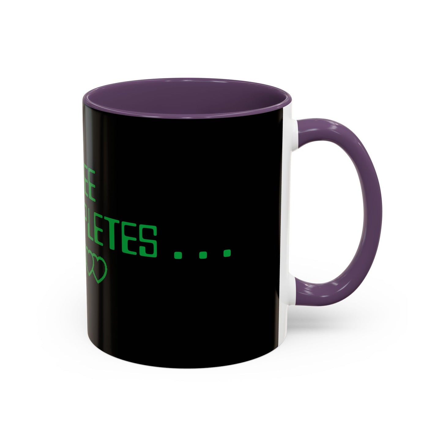 Coffee Completes Me Mug - Black Accent Coffee Cup for Coffee Lovers