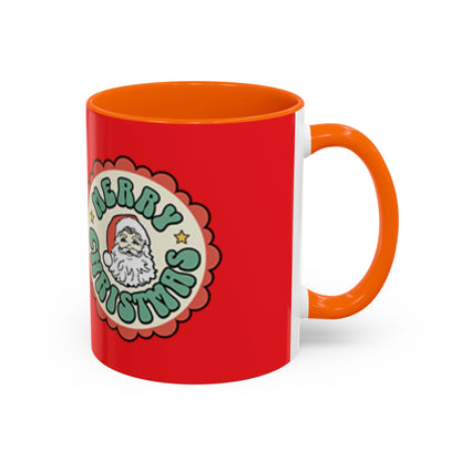 Merry Christmas Accent Coffee Mug – Festive 11oz & 15oz Holiday Drinkware