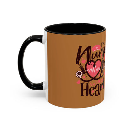 Nurse Heart Accent Coffee Mug - Perfect Gift for Healthcare Heroes