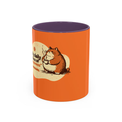 Daily Dose of Cuteness Coffee Mug - 11oz & 15oz - Perfect for Cat Lovers