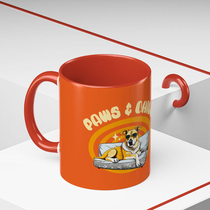 Chill Vibes Coffee Mug - Retro Dog Design