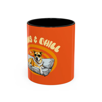 Chill Vibes Coffee Mug - Retro Dog Design