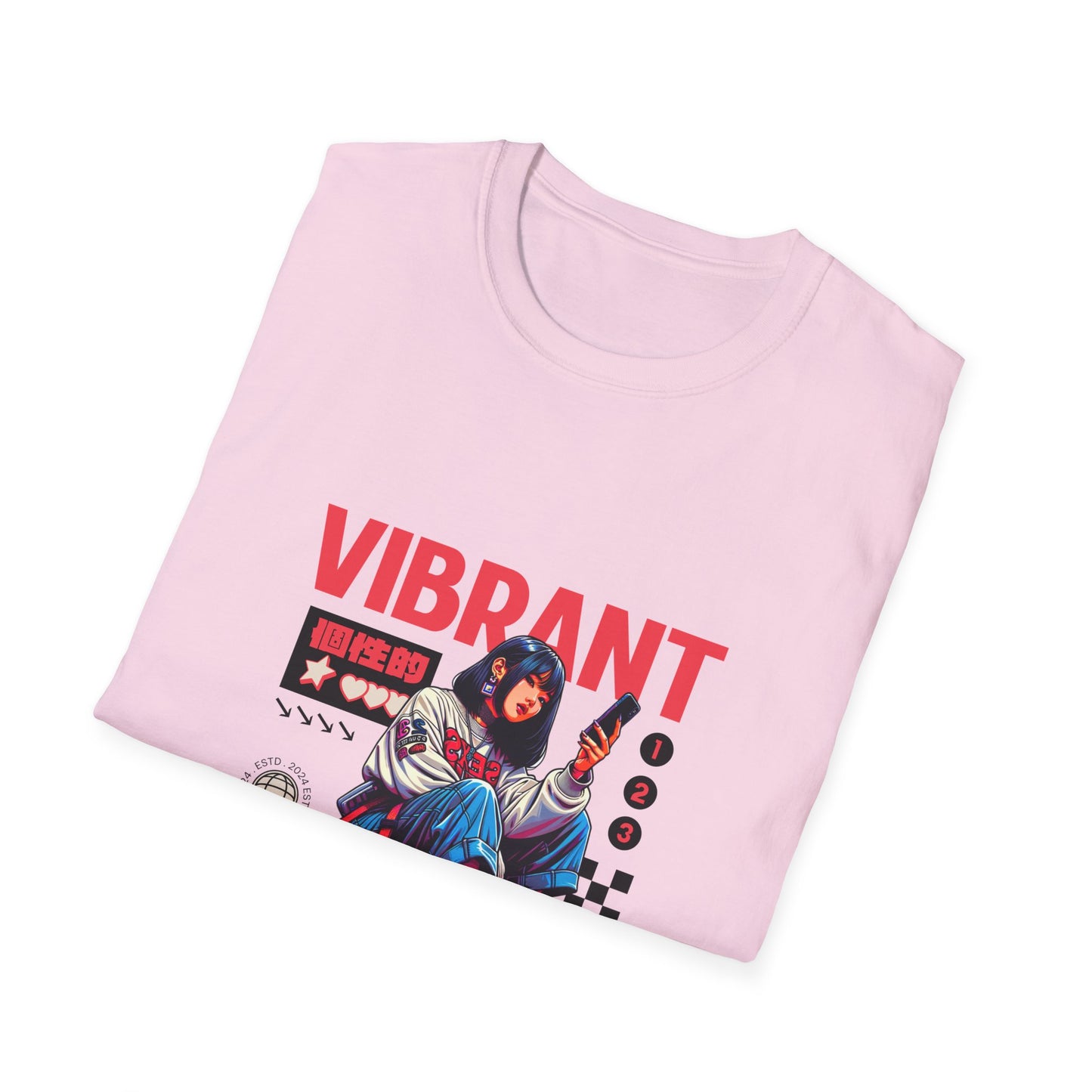 Vibrant Unisex Softstyle T-Shirt - Graphic Tee for Artistic Souls