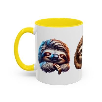 Cute Sloth Accent Coffee Mug - Perfect Gift for Animal Lovers