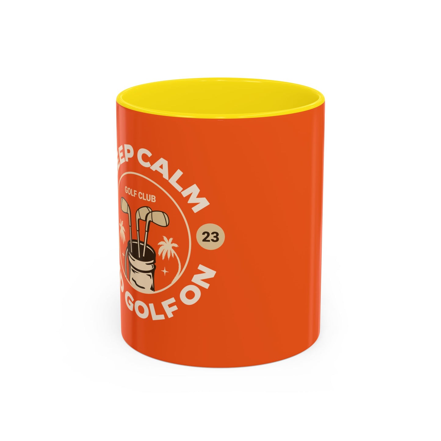 Keep Calm and Golf On Coffee Mug – 11oz & 15oz – Perfect Gift for Golf Lovers