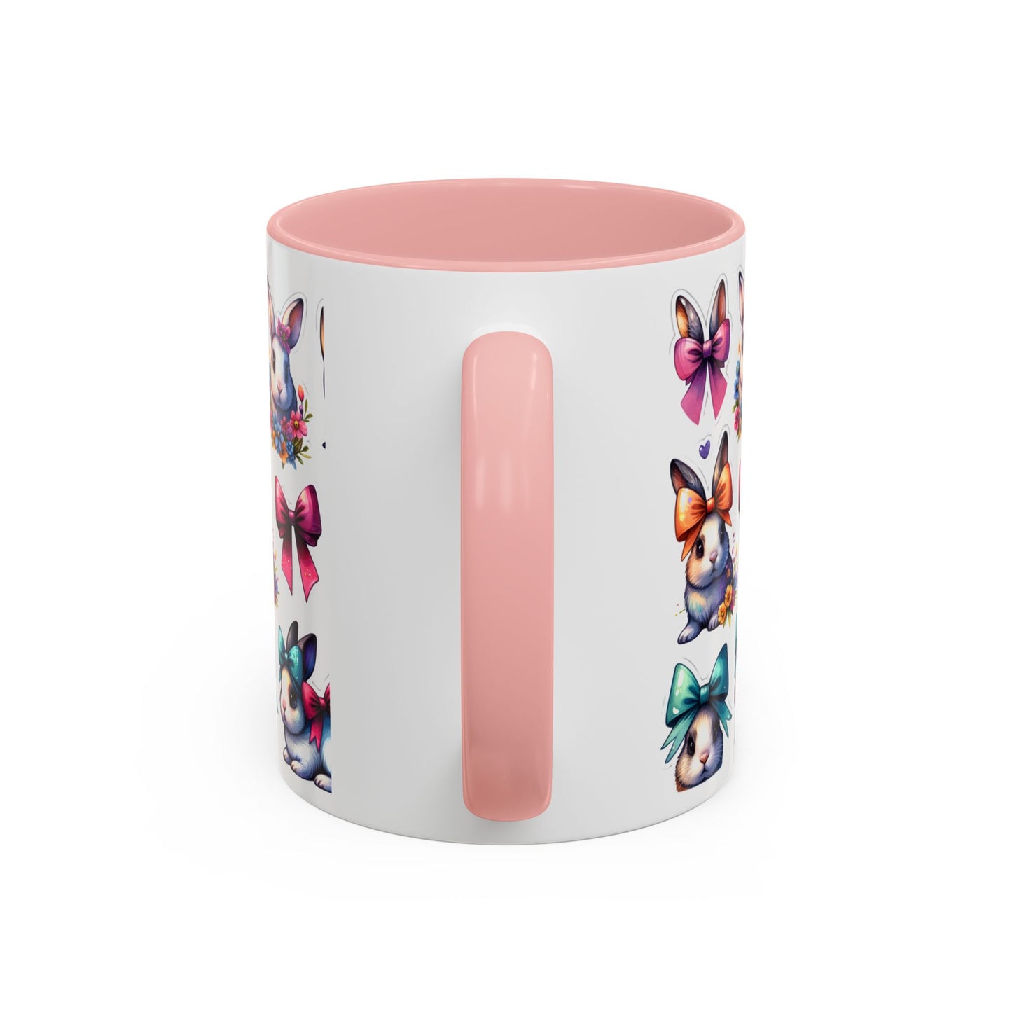 Colorful Bunny-Themed Accent Coffee Mug - Perfect for Spring Gifting!