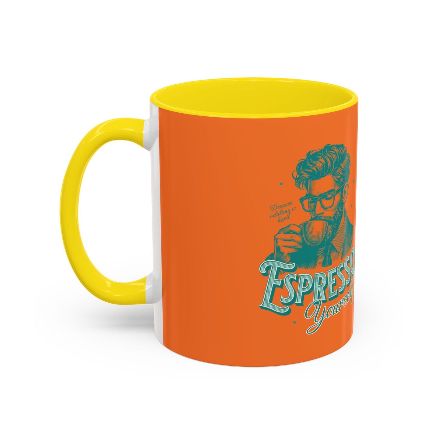 Retro Espresso Yourself Coffee Mug - Vibrant 11oz & 15oz