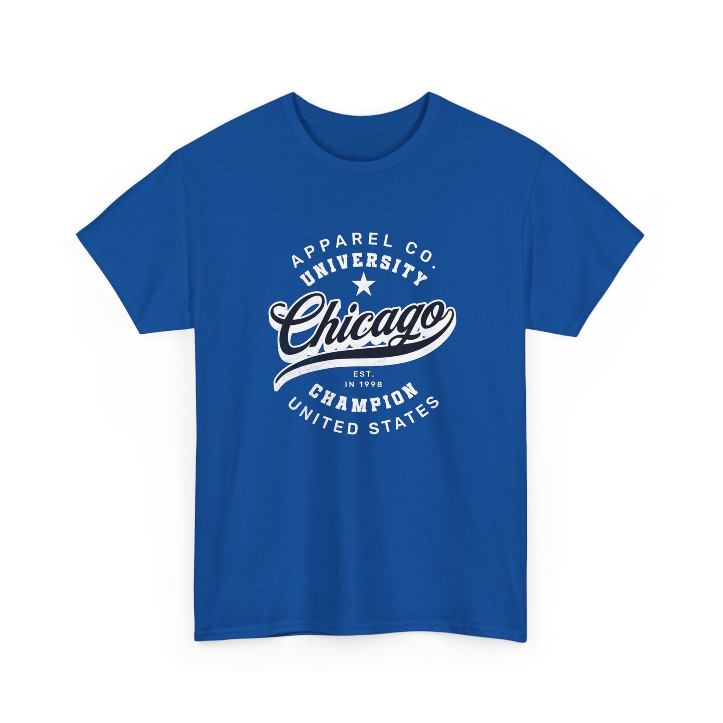 Chicago Champion Men Heavy Cotton T-Shirt  - College Style Apparel