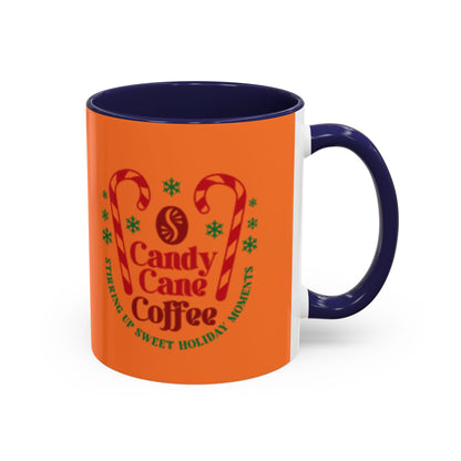 Candy Cane Coffee Holiday Mug – 11oz & 15oz Accent Coffee Cups