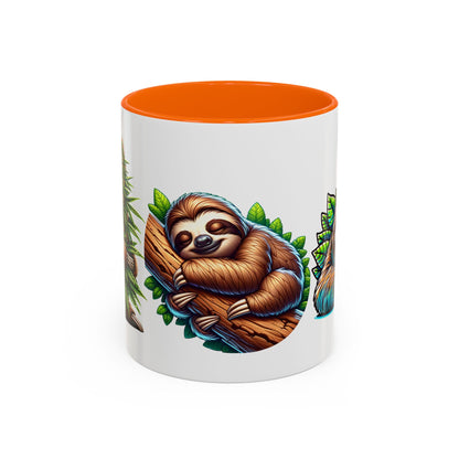 Charming Sloth Accent Coffee Mug – Perfect Gift for Nature Lovers