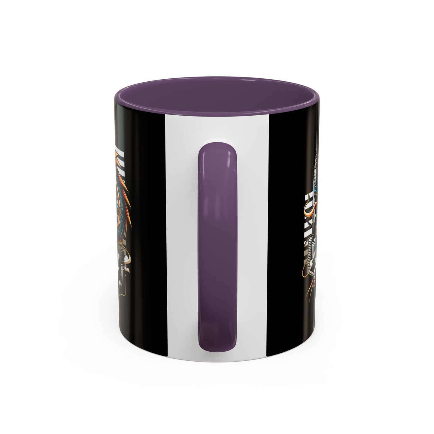 Urban Dragon Accent Coffee Mug - 11 & 15oz | Cityscape Design for Coffee Lovers