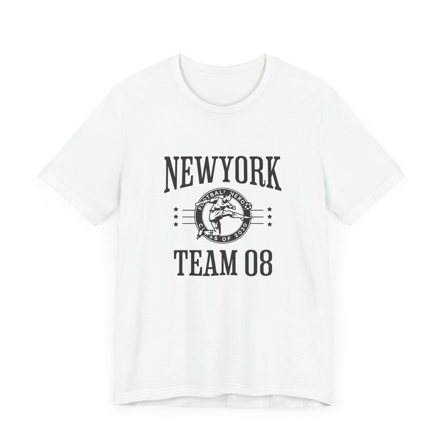 Unisex Jersey Short Sleeve Tee - New York Team 08 Basketball