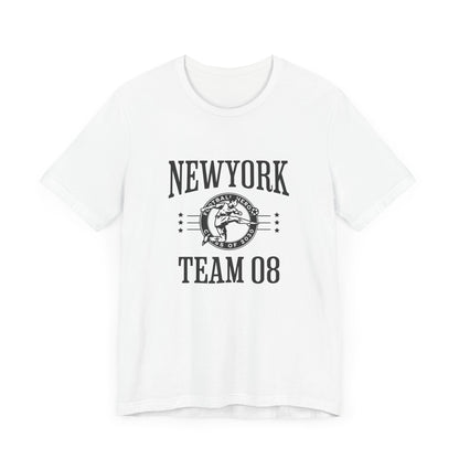 Unisex Jersey Short Sleeve Tee - New York Team 08 Basketball