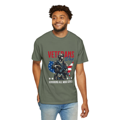 Veterans Day Unisex Garment-Dyed T-Shirt – Honoring All Who Served