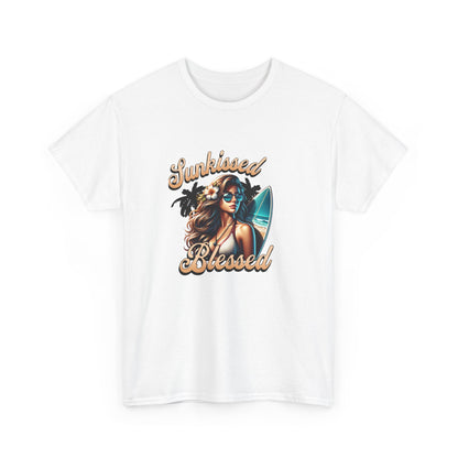 Sunkissed Blessed Unisex Heavy Cotton Tee - Perfect for Summer Vibes