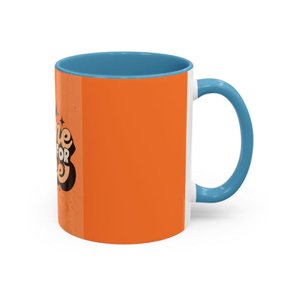 Time for Coffee Accent Mug - 11oz & 15oz - Fun Retro Coffee Cup for Coffee Lovers